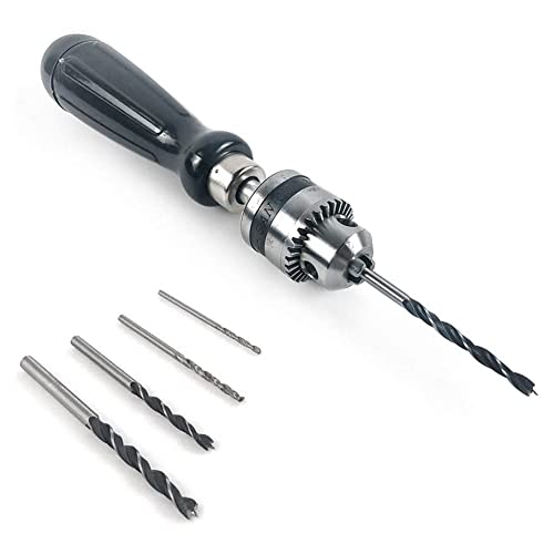 Vjsujehgy Pin Schraubstock Hand Bohrer Bits, Mini Spiral Bohrer Bits Set, für Bearbeitung PräZision Mach Es Selbst Modell Schmuck Walnuss von Vjsujehgy