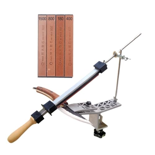 Vjsujehgy Professioneller, Hochpräziser Messerschärfer mit Festem, Drehbares Flip-Design, Küchenmesserschärfer-Set mit Festem von Vjsujehgy