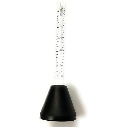 Vjsujehgy Professioneller CO2-Gasdurchflussmesser-Tester, Durchflussmesser (Peashooter) für MIG-WIG-Schweißgerät, Schweißen, Glas, Hydraulischer Durchflussmesser, Wasserdurchflussmesser, 1 Stück von Vjsujehgy