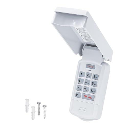 Vjsujehgy -R Kabelloses Universal-Keypad für Garagentoröffner, Kompatibel mit Genie, Schwingtoren und Garagentoröffnern, Einfach zu Bedienen von Vjsujehgy