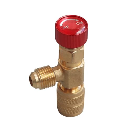 Vjsujehgy R410 AC-Ventil, 1/4 Einfüllstutzen, A/C-Kältemittelventil, Reparatur Von Klimaanlagen und Fluorid-Sicherheitsadapter, Einfache Installation, Einfach zu Verwenden, C von Vjsujehgy