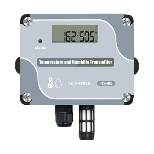 Vjsujehgy RS485 Temperatur-Feuchtigkeitssensor Modbus RTU Temperatursensor Digitaler Industrieller Temperatur- und Feuchtigkeitstransmitter Zur Wandmontage von Vjsujehgy