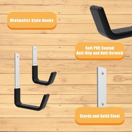 Vjsujehgy Robuste Universalhaken Zur Aufbewahrung in der Garage. Universalhaken Zur Wandmontage. Robuste Garagenhaken. Wandhaken für die Garage. von Vjsujehgy