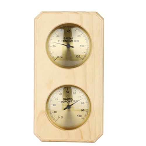 Vjsujehgy Sauna-Thermometer, 2-In-1-Sauna-Hygrothermograph, Innen-Celsius-Thermometer und Hygrometer für Hotels oder Saunaräume, Langlebig, Einfache Installation, Einfach zu Bedienen von Vjsujehgy