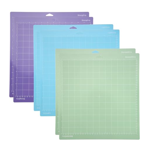 Vjsujehgy Schneidematten für/Maker 3/Explore 3/Air 2/Air, 6 Packungen (12X12, Standardgriff/Leichter/Starker) von Vjsujehgy