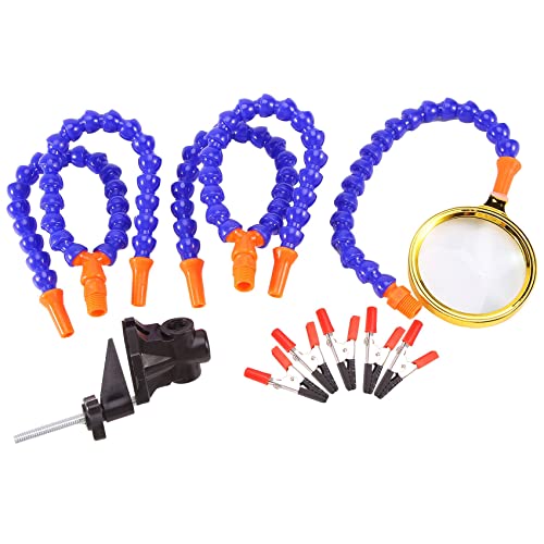Vjsujehgy Schraub Stock Tisch Klemme Löt Station mit 5 Stücke Flexible Löt Kolben Halter Pcb Schweißen Reparatur Dritte Hand Werkzeug von Vjsujehgy
