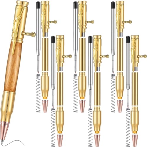 Vjsujehgy Set mit 6 Schlanken Stiften, Mehrfarbiges Drehstift-Set Aus mit Nachfüllschaft, Anschraubbarem Kugelschreiber für Heimwerker, Drehgelenk Aus, Langlebig, Hohe Qualität von Vjsujehgy