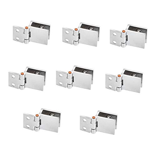 Vjsujehgy Set mit 8 GlastüRscharnieren, 5 Mm-8 Mm Verstellbare Rechteckklemme Einzelclip für GlastüRscharniere im Schrankschrank Vjsujehgy Set mit 8 GlastüRscharnieren, 5 Mm-8 Mm Verstellbare Rechteckklemme Einzelclip für GlastüRscharniere im Schrankschrank von Vjsujehgy