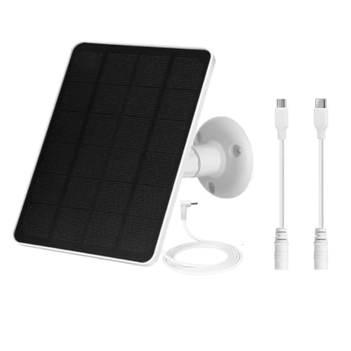 Vjsujehgy Solarmodul für Überwachungskamera im Außenbereich, Wasserdichtes 5-W-Solarmodul-Ladegerät für Ring Spotlight Cam Plus/Pro von Vjsujehgy