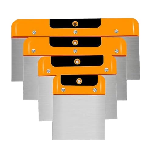 Vjsujehgy Spachtel/Spachtel Aus Edelstahl, Malerwerkzeug, Gipsschaufel, Füllspachtel, Tapezierspachtel, Spachtel, 4 Stück von Vjsujehgy