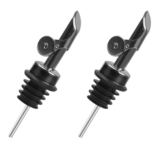 Vjsujehgy Spirituosen-Ausgießer für Flaschen, Hygienischer Schnellausgießer mit 2 Adaptern für Flaschen mit Großem Hals, Automatisches Öffnen/Schließen von Vjsujehgy