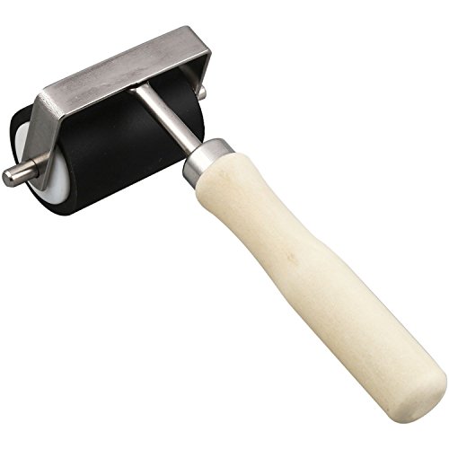 Vjsujehgy Tinten Roller - 5Cm Schwerlast Hartgummiwalze Druckfarben Linoleum Farbwalze Kunst Fertigkeit Werkzeug von Vjsujehgy