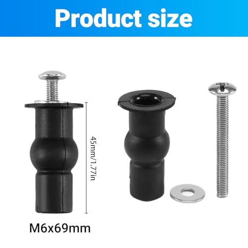Vjsujehgy Toilettensitz TOP FIX Sitz Scharnier Lochbefestigungen Gut Mutter Schraube Gummi Zurueck zu Wand Paar von Vjsujehgy