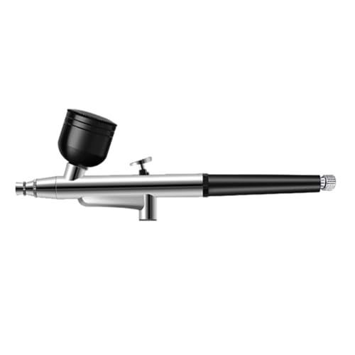 Vjsujehgy Tragbare Single-Action-Airbrush, 0,3-Mm-Düsen, Sprüh-Airbrush-Stift für Modell, Kuchen, Nägel, Auto, Malerei, Schönheit, Tintenstrahl, Einfache Installation – Schwarz von Vjsujehgy