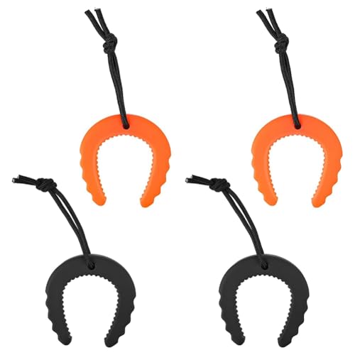 Vjsujehgy Türstopper-Keil, Türstopper für Ersthelfer für Polizei und Feuerwehr, Langlebige Türstopper und Keile, 2 Schwarze und 2 Orange von Vjsujehgy