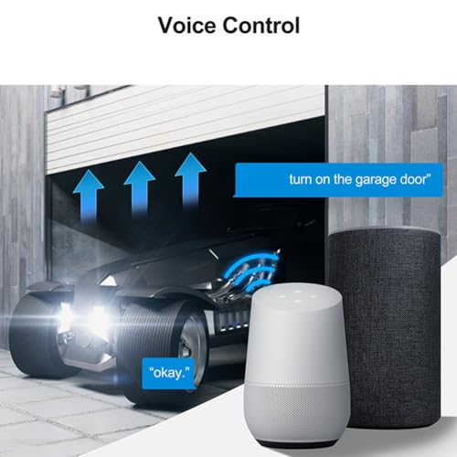 Vjsujehgy Tuya Garagentoröffner-Steuermodul Fernbedienungsschalter Smart Life App Funktioniert mit Home Assistant Wifi Vjsujehgy Tuya Garagentoröffner-Steuermodul Fernbedienungsschalter Smart Life App Funktioniert mit Home Assistant Wifi von Vjsujehgy