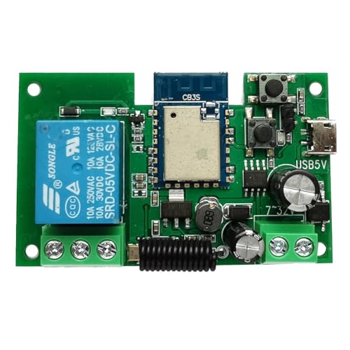 Vjsujehgy Tuya WLAN-Fähiger Smart-Schalter-Controller Garagentoröffner 1CH 7-32V TimerInching Selbstverriegelndes Relaismodul Vjsujehgy Tuya WLAN-Fähiger Smart-Schalter-Controller Garagentoröffner 1CH 7-32V TimerInching Selbstverriegelndes Relaismodul von Vjsujehgy
