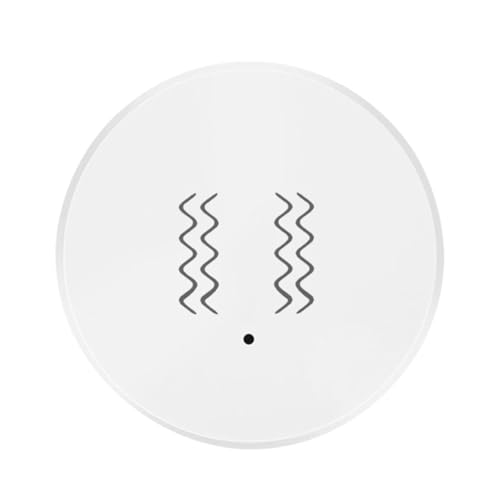 Vjsujehgy Tuya ZigBee Smart Vibrationsensor Echtzeitüberwachung Tür- und Fenstererkennungsalarm Smart Security Protection Sensor von Vjsujehgy
