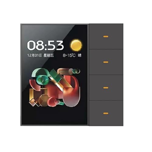 Vjsujehgy Tuya Zigbee 3,5 Smart Wandschalter Touchscreen 4 Gruppen Schalter 8-Wege Szene Radar Sensor Dimmschalter Smart Home C Vjsujehgy Tuya Zigbee 3,5 Smart Wandschalter Touchscreen 4 Gruppen Schalter 8-Wege Szene Radar Sensor Dimmschalter Smart Home C von Vjsujehgy