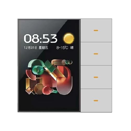 Vjsujehgy Tuya Zigbee 3,5 Smart Wandschalter Touchscreen 4 Gruppenschalter 8-Wege-Szene Radarsensor Dimmschalter Smart Home B Vjsujehgy Tuya Zigbee 3,5 Smart Wandschalter Touchscreen 4 Gruppenschalter 8-Wege-Szene Radarsensor Dimmschalter Smart Home B von Vjsujehgy