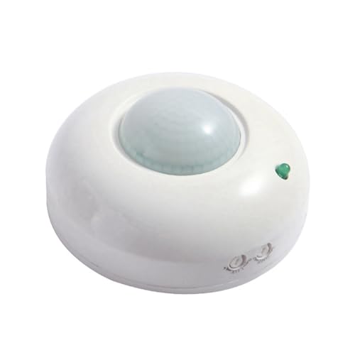 Vjsujehgy Um 360° Verstellbarer Decken-Bewegungsmelder, Präsenzlichtschalter für Energieeinsparung und Vjsujehgy Um 360° Verstellbarer Decken-Bewegungsmelder, Präsenzlichtschalter für Energieeinsparung und von Vjsujehgy