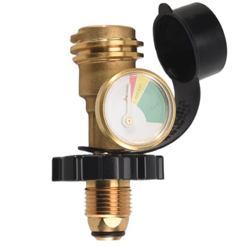 Vjsujehgy Universal-Propantank-Adapter mit Manometer Wandelt QCC1/Typ 1-Propantank-FüLlstandsanzeige für Wohnmobil Campe, Zylinder Um Vjsujehgy Universal-Propantank-Adapter mit Manometer Wandelt QCC1/Typ 1-Propantank-FüLlstandsanzeige für Wohnmobil Campe, Zylinder Um von Vjsujehgy