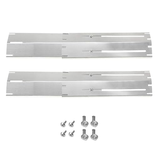 Vjsujehgy Verstellbare Heizplatte Aus Edelstahl, Set für BBQ-Gasgrill, Zubehör-Set zum Kochen im Freien für Küche, 2-Teilig von Vjsujehgy