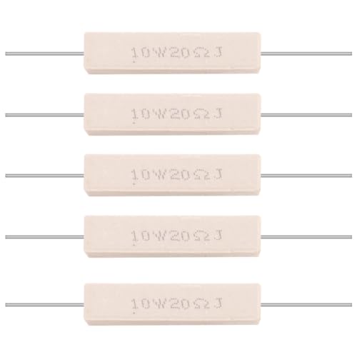 Vjsujehgy Vjsujehgy (R) 5 x 10W 20 Ohm 5% Draht Keramik Zement Widerstand von Vjsujehgy