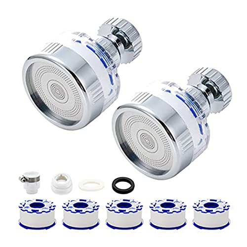 Vjsujehgy Waschwasserfilterhahn, Wasserhahnfilter, 360 ° Drehbarer Wasserhahnfilter, Wasserhahnfilter, Wasserhahnfiltration für Zuhause, Bad und KüChe von Vjsujehgy