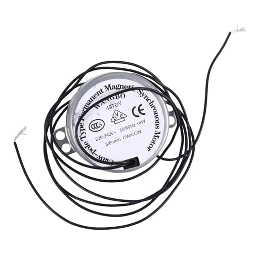 Vjsujehgy Wechselstrom 220V-240V 5 / 6RPM 4W 50 / CCW 7mm Schaft Durchmesser Ventilator Synchronmotor von Vjsujehgy