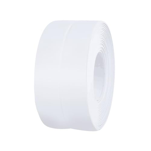 Vjsujehgy Weißes Dichtungsband, Wasserdicht, Selbstklebend, Toiletten-Dichtungsband, Badewannen-Dichtungsband – 3,2 M, Einfache Installation von Vjsujehgy