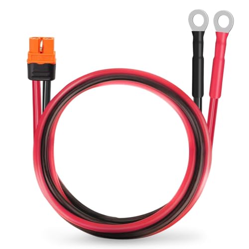 Vjsujehgy XT60i-auf-O-Ring-Anschlusskabel, 10AWG-Buchse auf O-Ring-Anschluss, XT60i-Verlängerungskabel für Solargeneratoren Von Kraftwerken von Vjsujehgy