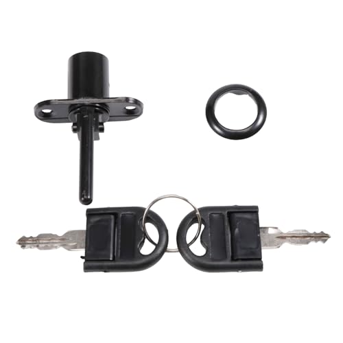 Vjsujehgy Zinklegierung Computer Schreibtisch Schrank Mailbox Schublade Schrank Locker Cam Lock mit SchlüSseln, Schwarz von Vjsujehgy