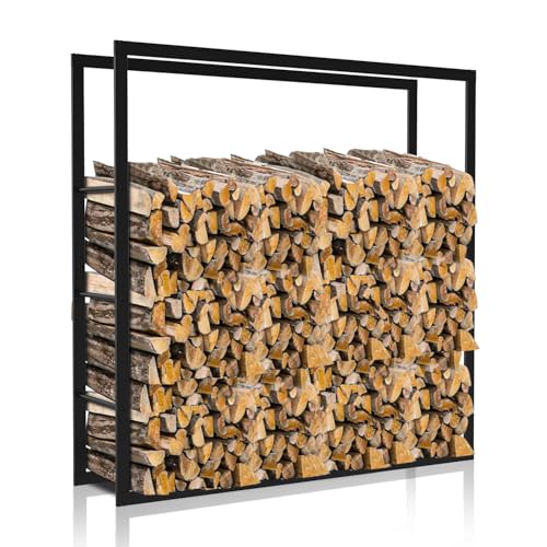 Vkechh Kaminholzregal Aussen 150x100x25cm Extra Großes Feuerholzregal Kaminholzregal Innen Holzlager für Holzscheite für Kamin & Ofen Vkechh Kaminholzregal Aussen 150x100x25cm Extra Großes Feuerholzregal Kaminholzregal Innen Holzlager für Holzscheite für Kamin & Ofen von Vkechh