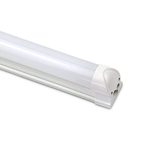 Vkele LED 120cm T8 Leuchtstoffröhre mit Fassung komplett Warmweiß milchige Abdeckung für Keller, Büro, Shop, Fabriken von Vkele