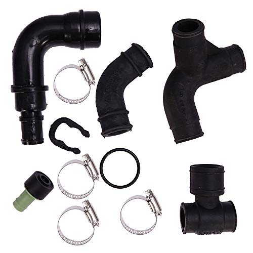 Vkinman Motor Kurbelgehäuse Entlüftungsschlauch Ventil Set Schwarz PVC Autoteile Hardwarekomponenten 1 Stück für VW Passat Audi A4 Quattro 1.8L von Vkinman