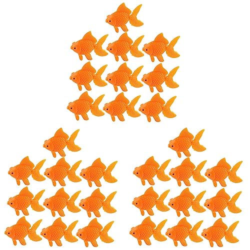 Vklopdsh Aquarium Orange Kunststoff Goldfisch Verzierung Aquarium Dekoration 30 Stueck von Vklopdsh