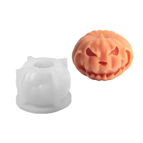Mehrzweck-Silikonform für handgefertigte Kürbisse, Zubehör für elegante Akzente zu jeder Halloween-Veranstaltung, Halloween-Kürbisform von VlHpnpe