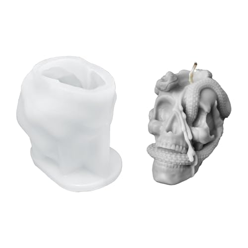 Silikon-Halloween-Form für handgefertigte Enthusiasten, Aromatherapie, praktisches Handwerk, Klassenzimmer, Heimdekoration, Totenkopf-Form von VlHpnpe