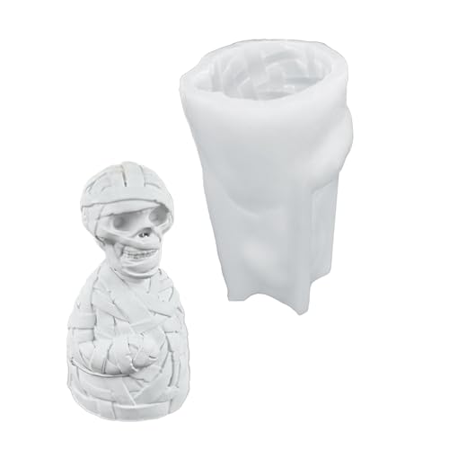 Silikon-Halloween-Form für handgefertigte Enthusiasten, Aromatherapie, praktisches Handwerk, Klassenzimmer, Heimdekoration, Totenkopf-Form von VlHpnpe