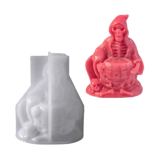 Silikonformen zur Herstellung von Formen, Totenkopf-Form, Halloween-Ornament, Textur für Halloween, Silikonform von VlHpnpe