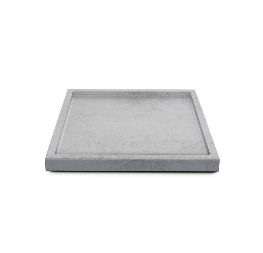 Vladon Dekoschale Maya (moderne Dekorationsschale, eckig), Beton Oxid-Optik (20 x 1,8 x 20 cm) von Vladon