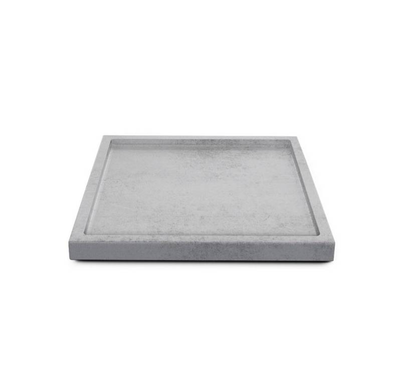 Vladon Dekoschale Maya (moderne Dekorationsschale, eckig), Beton Oxid-Optik (20 x 1,8 x 20 cm) von Vladon