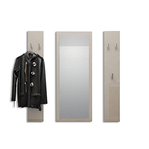 Vladon Garderobenset Garderobe Spot, Made in Germany, in Sandgrau Hochglanz Vladon Garderobenset Garderobe Spot, Made in Germany, in Sandgrau Hochglanz von Vladon