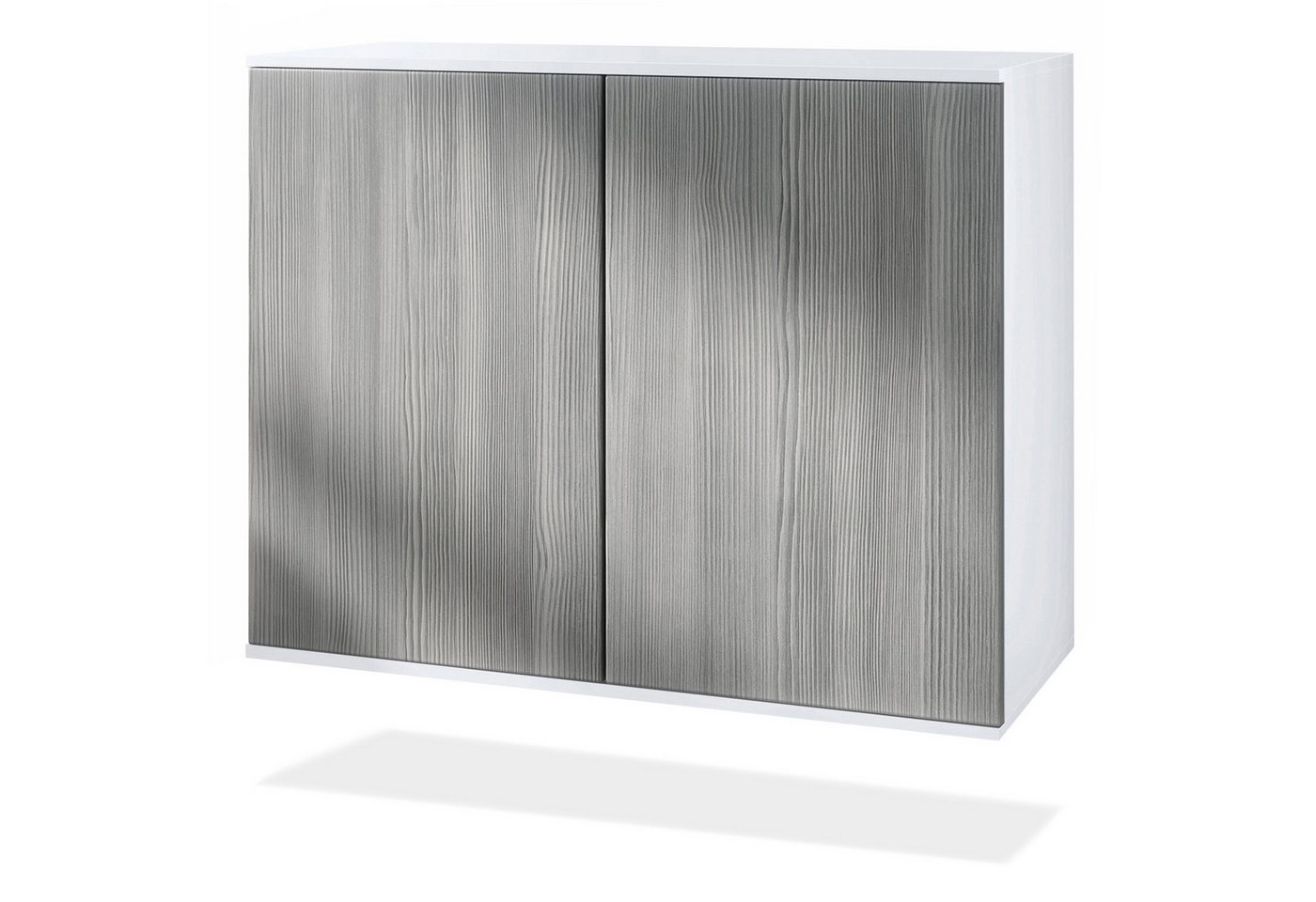 Vladon Kommode Skadu V3 (Moderner Küchenschrank, mit 2 großen Türen), Weiß matt / Avola-Anthrazit (92,5 x 73.5 x 35) von Vladon