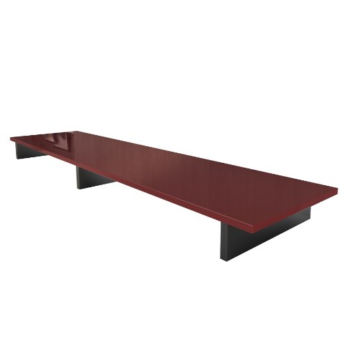 Vladon TV-Aufsatz Game, Made in Germany, Aufsatz für TV-Boards zur Erhöhung, Weiß matt/Bordeaux Hochglanz (138,5 x 9,5 x 34,5 cm) von Vladon