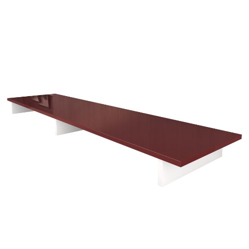 Vladon TV-Aufsatz Game, Made in Germany, Aufsatz für TV-Boards zur Erhöhung, Weiß matt/Bordeaux Hochglanz (138,5 x 9,5 x 34,5 cm) von Vladon