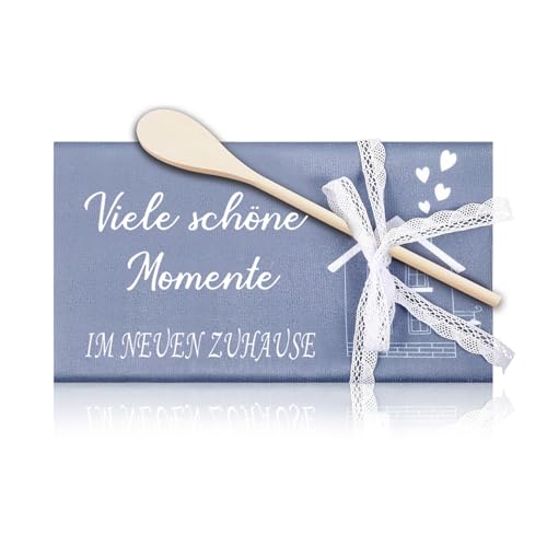 Vlecexs Geschirrtuch Kochlöffel Holz Geschenkband Set Einzugsgeschenk Neues Zuhause Hochzeiten Geburtstage Hauswärmung Kochen Backen Dankeschön Mitarbeiter Gastgeschenk von Vlecexs