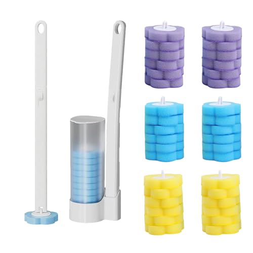 Vlecexs Toilettenbürste Verlängertem Griff Wandhalter Set 36 StüCk Reiniger NachfüLlungen Schwamm Wc-BüRsten Badezimmerreinigung Waschbecken Badewanne Boden Familien Wohnungen Weiß Vlecexs Toilettenbürste Verlängertem Griff Wandhalter Set 36 StüCk Reiniger NachfüLlungen Schwamm Wc-BüRsten Badezimmerreinigung Waschbecken Badewanne Boden Familien Wohnungen Weiß von Vlecexs