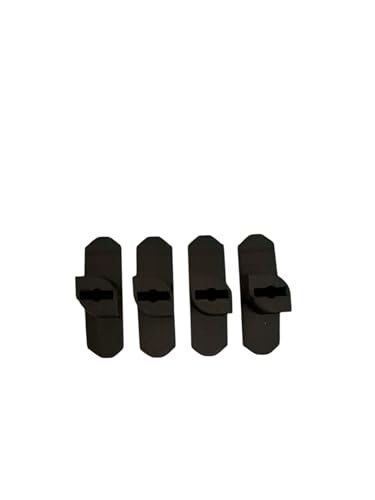 Schraubhaken für Akustikwandpaneel - 10mm breit -Akupanel - Akustikpaneele - Akustikpaneel - 4 Stücks - Kein Bohren erforderlich (10mm breit) von Vleugel